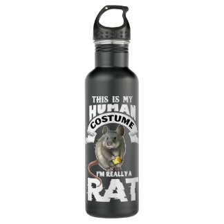 Dit is mijn menselijke kostuum. Ik ben echt een ra Waterfles