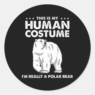 Dit is mijn menselijke kostuum... ik ben echt een ronde sticker