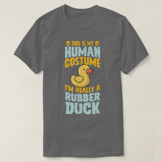 Dit is mijn menselijke kostuum... ik ben echt een  t-shirt (Design voorkant)