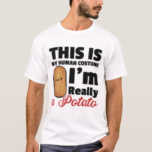 Dit is mijn menselijke kostuum... ik ben echt een t-shirt