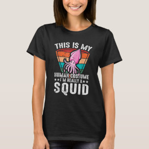 Dit is mijn menselijke kostuum. Ik ben echt een vi T-shirt