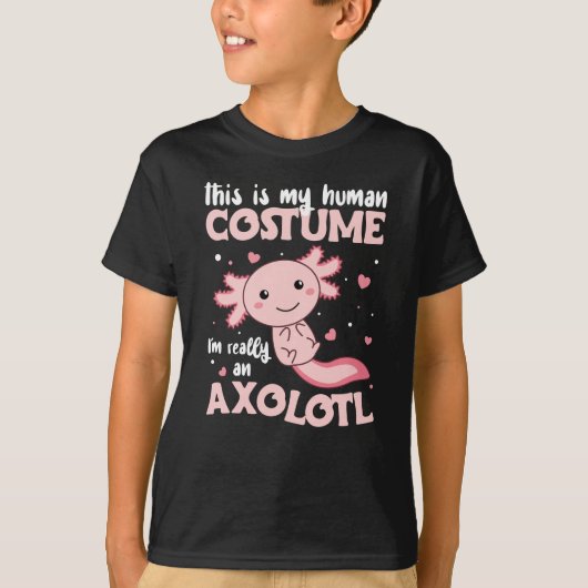 dit is mijn menselijke kostuum im een axolotl t-shirt (Voorkant)