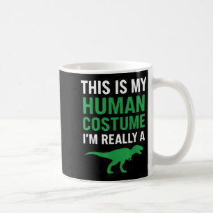 Dit is mijn menselijke kostuum in een T-rex Funny Koffiemok