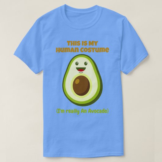 Dit is mijn menselijke kostuum Ix27m Avocado T-shirt (Design voorkant)