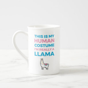 Dit is mijn menselijke kostuum - Llama Edition I Porselein Kop