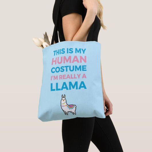 Dit is mijn menselijke kostuum - Llama Edition I Tote Bag (Dichtbij)