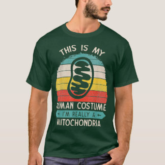 Dit is mijn menselijke kostuum Mitochondria-celbio T-shirt