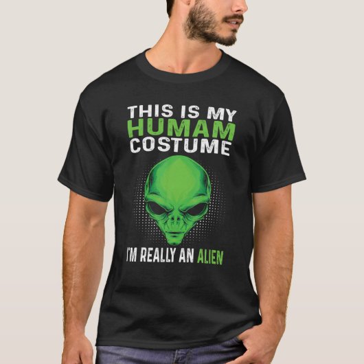 Dit Is Mijn Menselijke Verkleedpartij Ik Ben Eigen T-shirt (Voorkant)