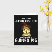 Dit Is Mijn Mensen Kostuum Ik Ben Echt Cavia Grapp Kaart (Gele Bloem)