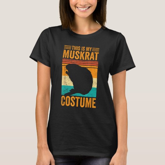 Dit is mijn muskusrat kostuum retro t-shirt (Voorkant)