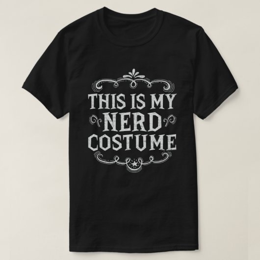 Dit is mijn nerd grappige luie Halloween kostuum T-shirt (Design voorkant)