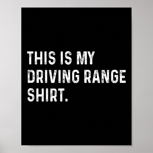 Dit Is Mijn Oefenveld Shirt - Golf Golfer Golfi Poster (Voorkant)