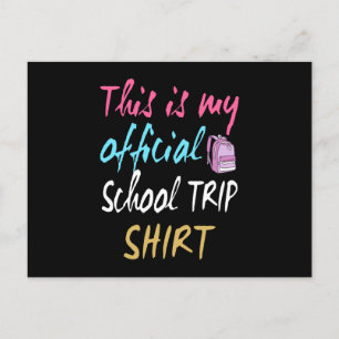 Dit is mijn officiële Shirt voor schoolreizen Briefkaart