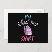 Dit is mijn officiële Shirt voor schoolreizen Briefkaart (Voorkant / Achterkant)