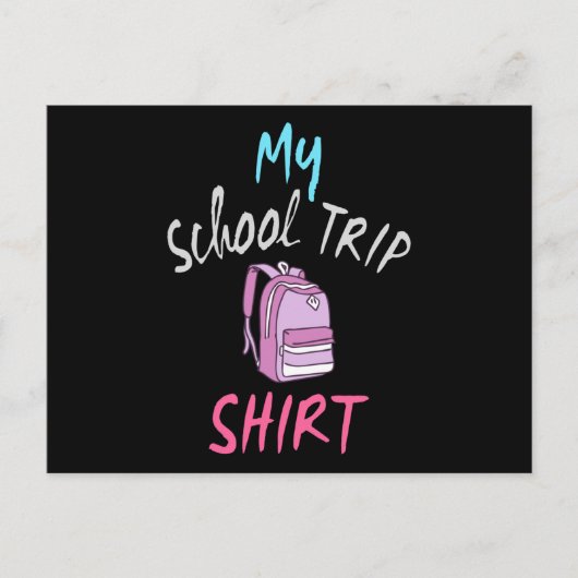 Dit is mijn officiële Shirt voor schoolreizen Briefkaart (Voorkant)