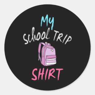 Dit is mijn officiële Shirt voor schoolreizen Ronde Sticker