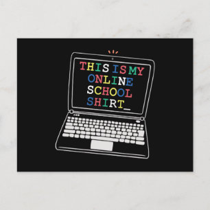 Dit is mijn online schoolshirt briefkaart