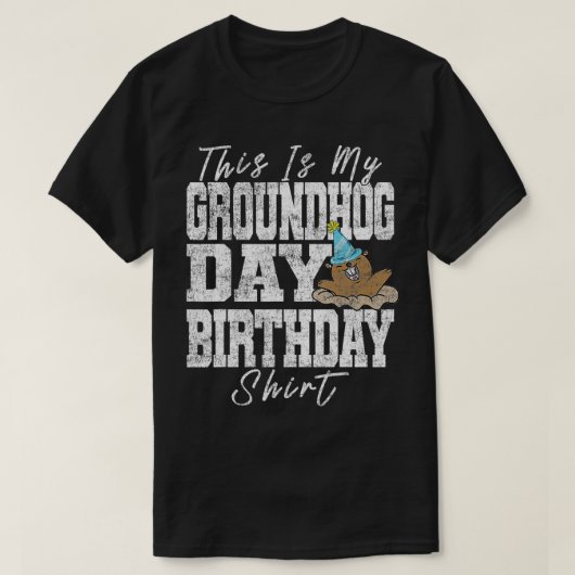 Dit is mijn ontwerp op de Dag van de Groundhog. T-shirt (Design voorkant)