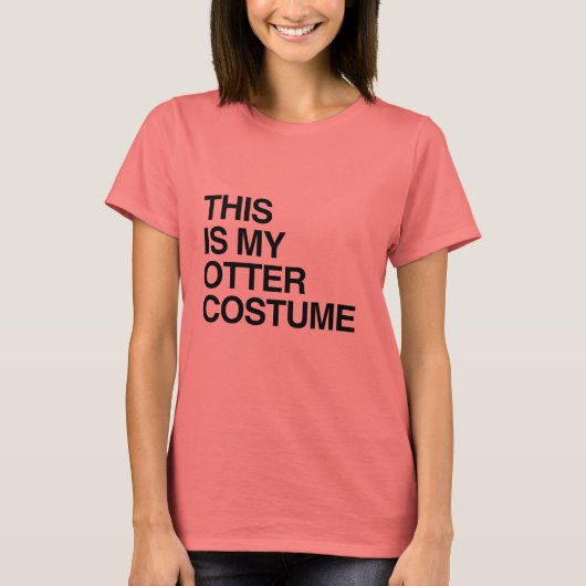 DIT IS MIJN OTTER HALLOWEEN COSTUME -.png T-shirt (Voorkant)