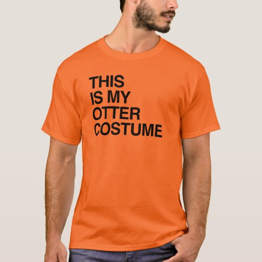 DIT IS MIJN OTTER HALLOWEEN COSTUME.png T-shirt (Voorkant)