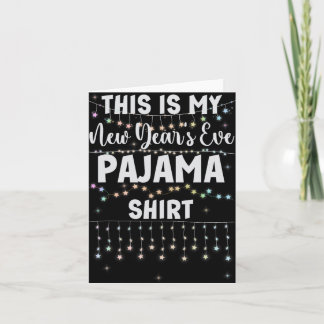 Dit Is Mijn Oud-en-Nieuw Pyjamashirt Lichtjes Mann Kaart