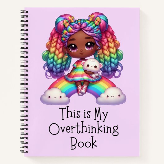 Dit is mijn overdenkende boek - Schattigee Paarse  (Voorkant)