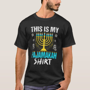 Dit is mijn Pajamakah Hanukkah Chanokah Joods Holi T-shirt