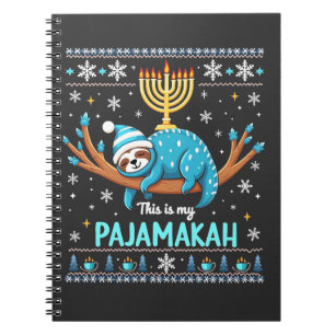 Dit is Mijn Pajamakah Joodse Chanoeka Lelijke Trui Notitieboek