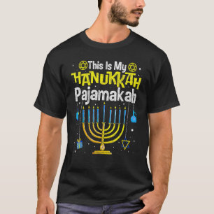 Dit Is Mijn Pajamakah  Menorah Hanukkah Pyjama Cha T-shirt