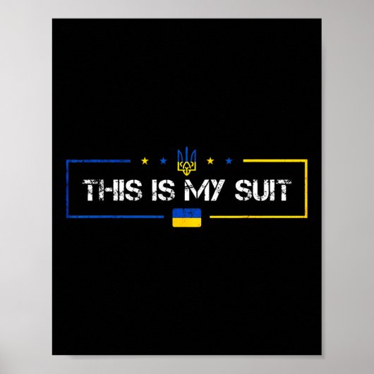 Dit Is Mijn Pak Oekraïne Oekraïens Poster (Voorkant)