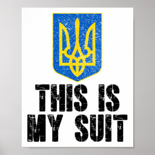 Dit Is Mijn Pak Steun Oekraine Drietand Oekraïens Poster