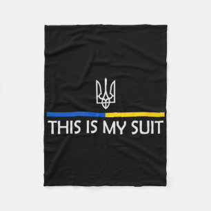 Dit Is Mijn Pak Steun Zelensky Oekraïense Steun Fleece Deken