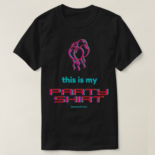 Dit is mijn Partij (omdat ik Fun ben) Party Pooper T-shirt (Design voorkant)