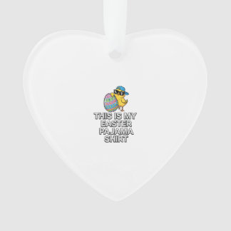 Dit is mijn Pasen Pyjama Shirt Kuiken Ei Jongens K Ornament