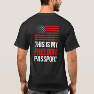Dit Is Mijn Paspoort Amerika Geen Vaccin Trots Ame T-shirt