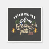 Dit is mijn pensioenvliegtuig servet (Voorkant)