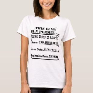 Dit is mijn Pistool vergunning T-shirt
