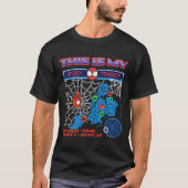 Dit Is Mijn Pittige Tracker Spider Doolhof T-shirt (Voorkant)
