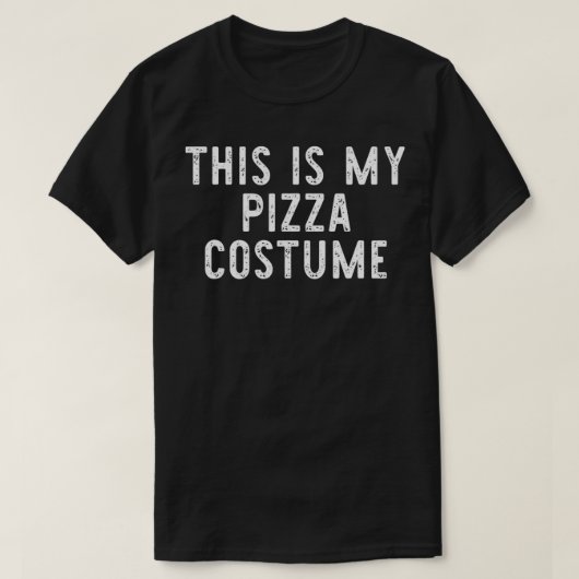 Dit is mijn Pizza Costume Halloween Easy Lazy T-shirt (Design voorkant)