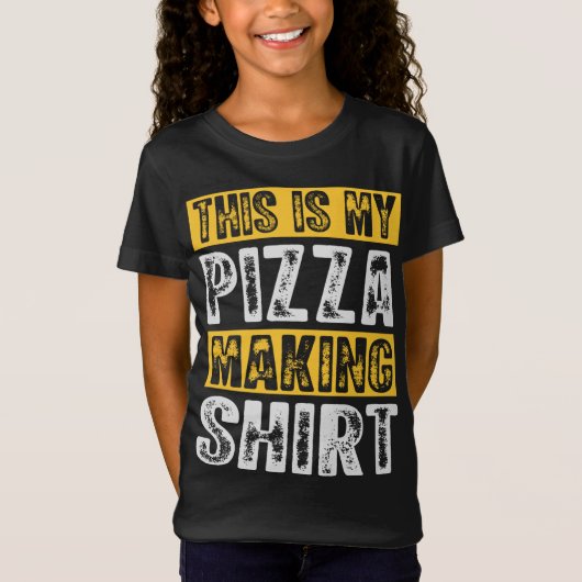 Dit is mijn pizza die Italiaanse pizza maakt L T-shirt (Voorkant)
