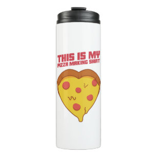 Dit Is Mijn Pizza Maken Shirt Hart Thermosbeker