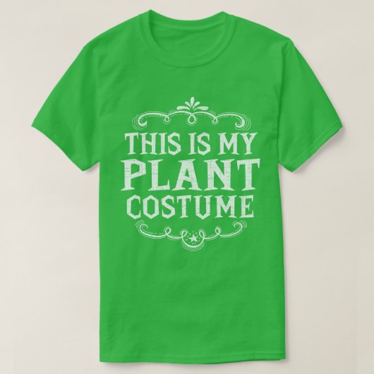 Dit is mijn Planten kostuum Funny Lazy Halloween T-shirt (Design voorkant)