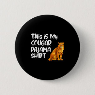 Dit Is Mijn Poema Pyjamashirt, Grappige Poema's Ronde Button 5,7 Cm