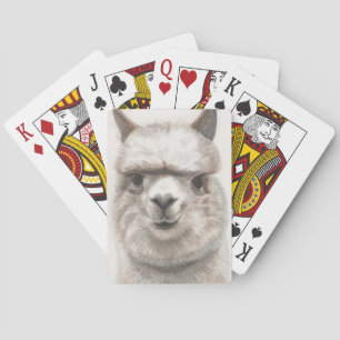 Dit is mijn pokergezicht Alpaca Kaarten Llama Smil
