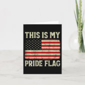 Dit is mijn Pride Flag 4th of July Patriotic USA F Kaart (Voorkant)
