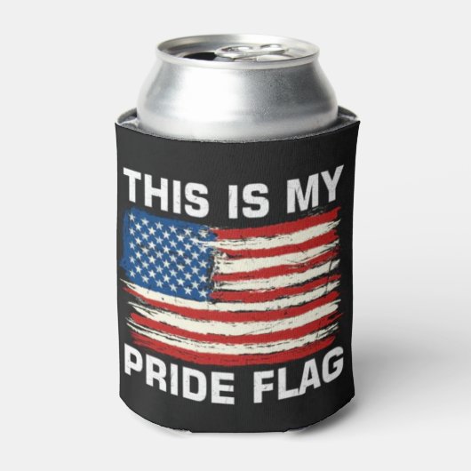 Dit is mijn Pride Flag American Flag Koelbox Blikjeskoeler (Blikje Voorkant)