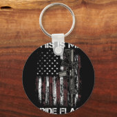 Dit is mijn Pride Flag Pistool USA American 4 juli Sleutelhanger (Voorkant)
