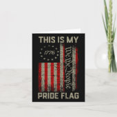 Dit is mijn Pride Flag USA American Patriotic 4th  Kaart (Voorkant)