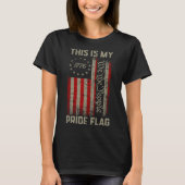 Dit is mijn Pride Flag USA American Patriotic 4th T-shirt (Voorkant)