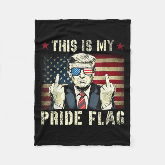 Dit is mijn Pride Flag USA American Patriotic Fleece Deken (Voorkant)